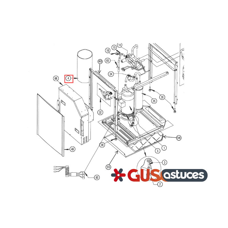 Isolation compresseur 301368P Daikin Isolation compresseur 301368P Daikin