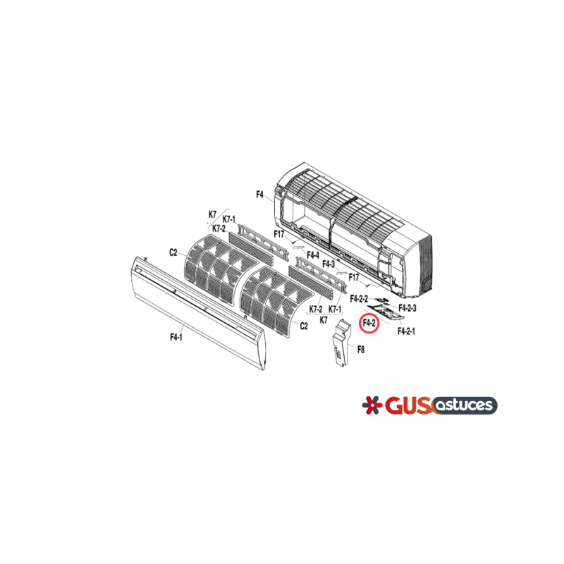 Couvercle de protection IR 1840357 Daikin