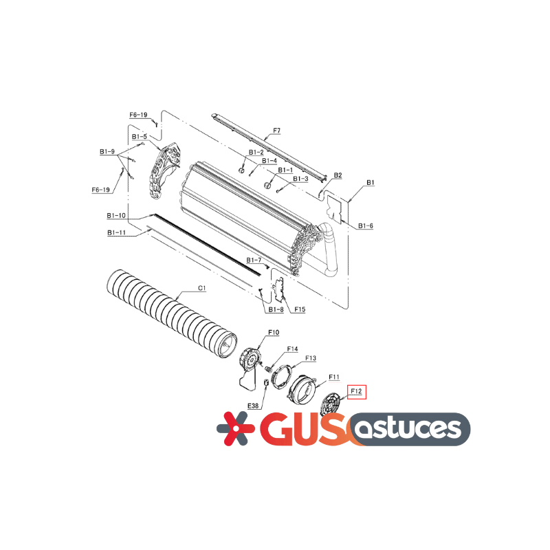 Couvercle moteur 5021301 Daikin