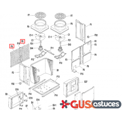 Grille d'aspiration 0199119 Daikin