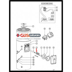 Résistance pour ballon 302901P Daikin