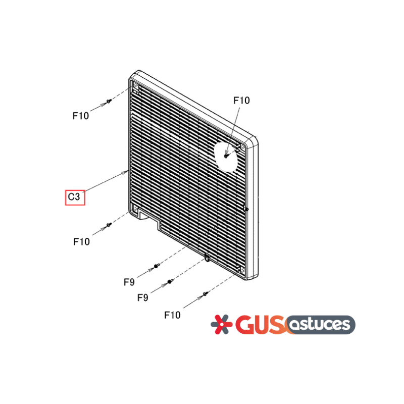 Grille de refoulement 5042541 Daikin