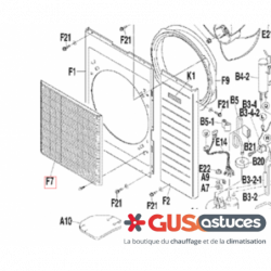 Grille avant 118215J Daikin