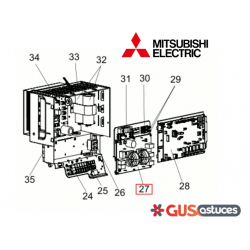 Platine filtre anti-bruit T7WE24346 Mitsubishi