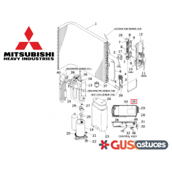 Carte de capacité RPC505A862 Mitsubishi Heavy