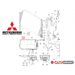 Carte électronique RCT505A005KA Mitsubishi Heavy