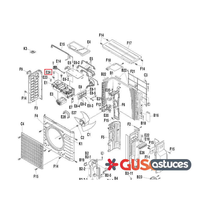 Pince plastique 044449J Daikin