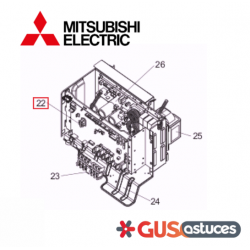Carte de contrôle T7WHN0315 Mitsubishi
