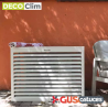 Cache climatiseur Alu Blanc crème