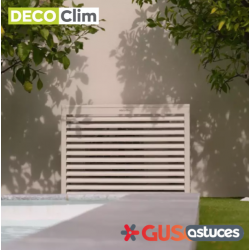 Cache climatiseur Alu Blanc crème