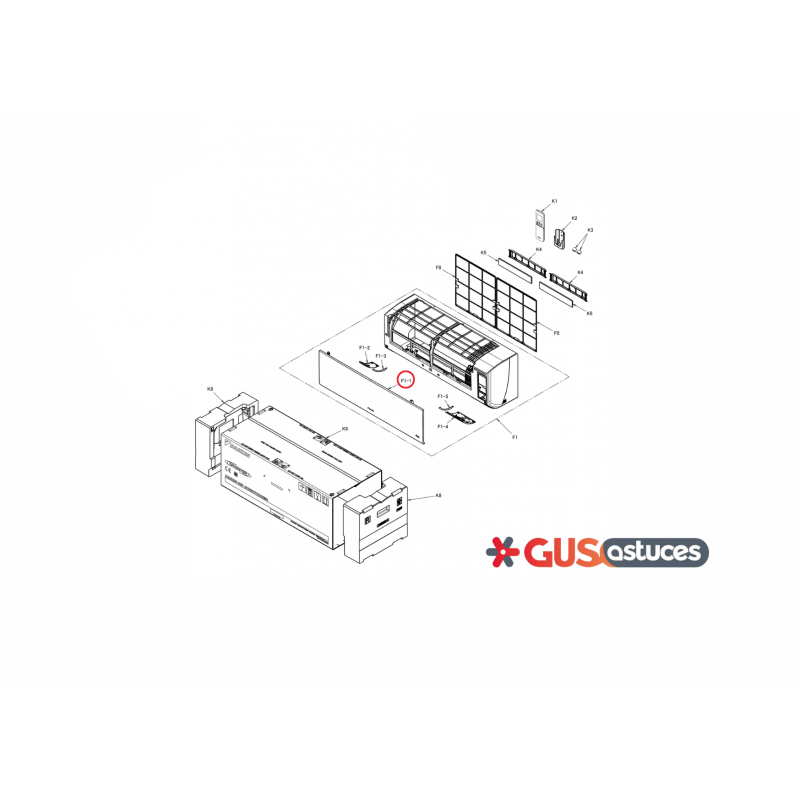 Façade avant 5044281 Daikin